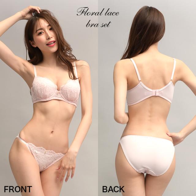 シンプルレース ブラショーツセット CDEFカップ