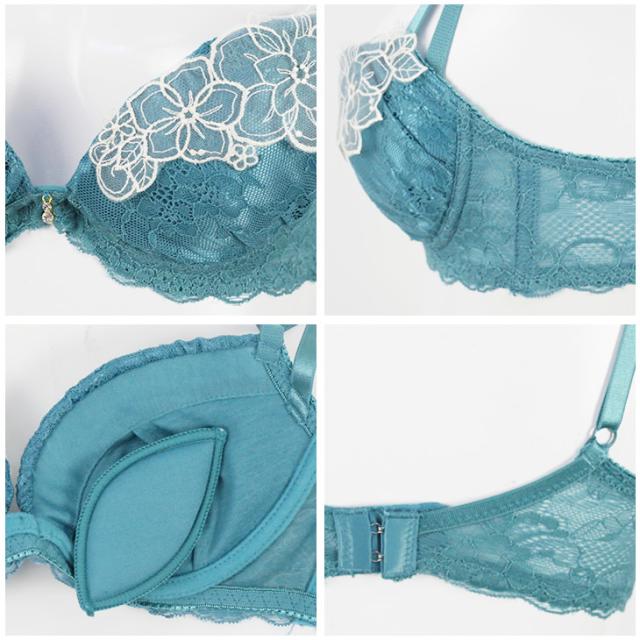 フラワーサテンレース ブラショーツセット CDEFカップ