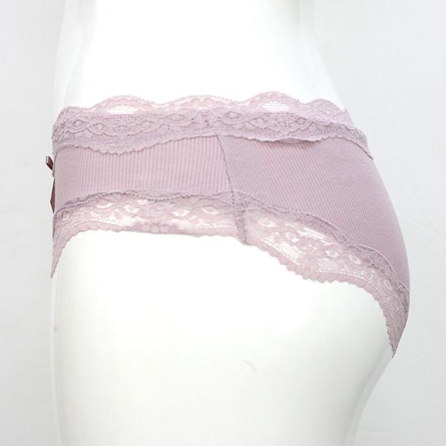 綿リブ 綿混 下着 ノーマル スタンダード フルバック レース レディース パンツ パンティ