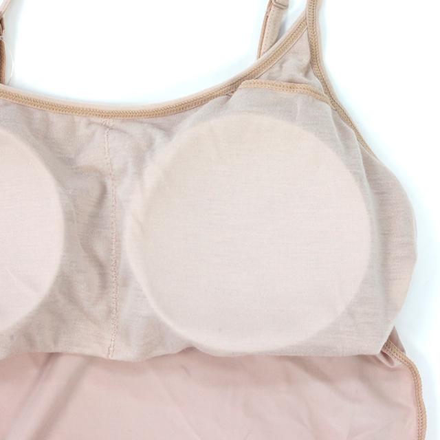 涼感 キャミソール カップ付き ブラトップ ブラキャミ ニット トップス 涼しい 無地 レディース