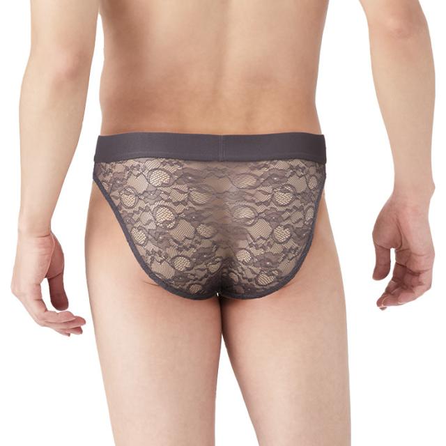 メンズ 総レース ビキニ ブリーフ 下着 男性用 レーシー 前閉じ ボクサーパンツ エレガント おしゃれ 高級感 送料無料