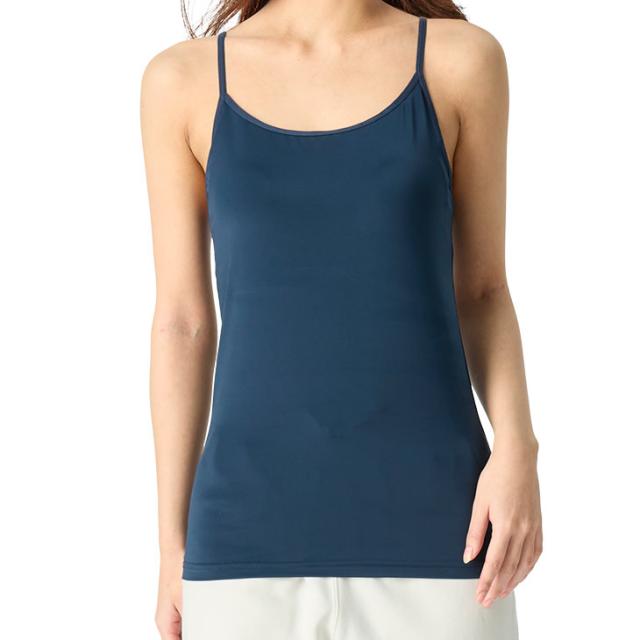 2WAYストレッチ カップつき インナー キャミソール 伸縮性あり ニット 涼しい 涼感  無地 レディース メール便送料無料