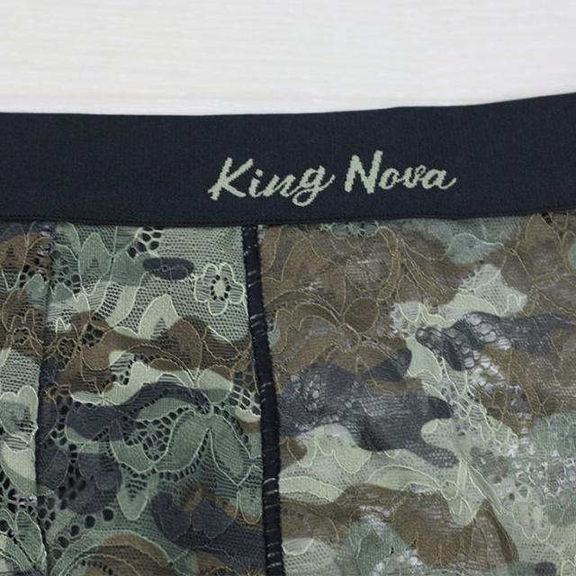 メンズ 総レース ボクサーパンツ 下着 男性用 前閉じ 迷彩 アーミー プリント おしゃれ 高級感 送料無料