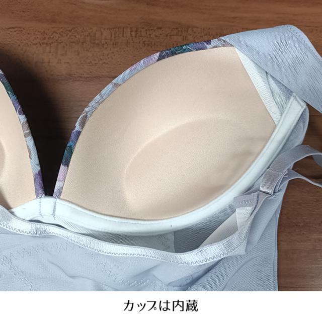 ボディシェイパー ボディスーツ 補正下着 フラワープリント 花柄 レディース M-LLサイズ