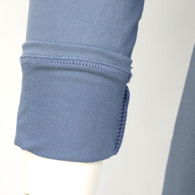 シルキーリッチ あったか起毛 長袖インナー カップなし ニット トップス 暖かい 温かい 保温 防寒 無地 レディース メール便送料無料