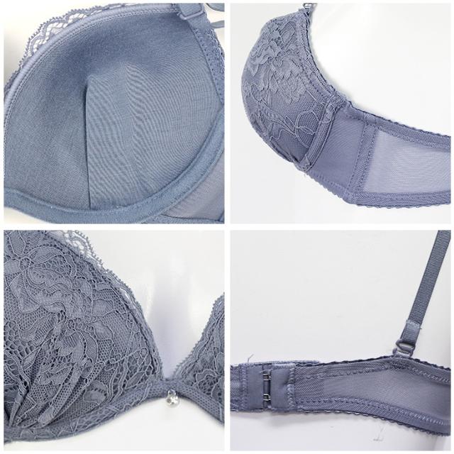 ブラショーツセット 育乳 Tバック タンガ いくにゅう 補正ブラ 総レースブラセット 花柄ブラセット