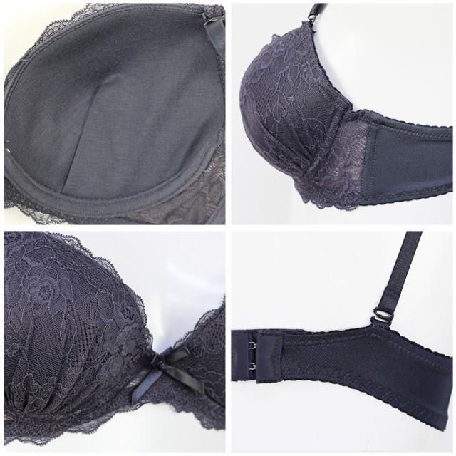 ブラショーツセット 育乳 いくにゅう 補正ブラ 総レースブラセット 花柄ブラセット