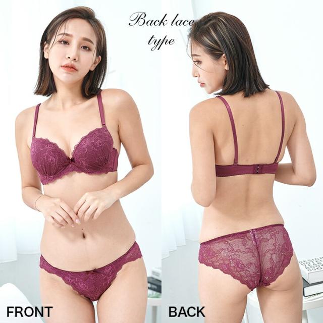 ブラショーツセット 育乳 いくにゅう 補正ブラ 総レースブラセット 花柄ブラセット