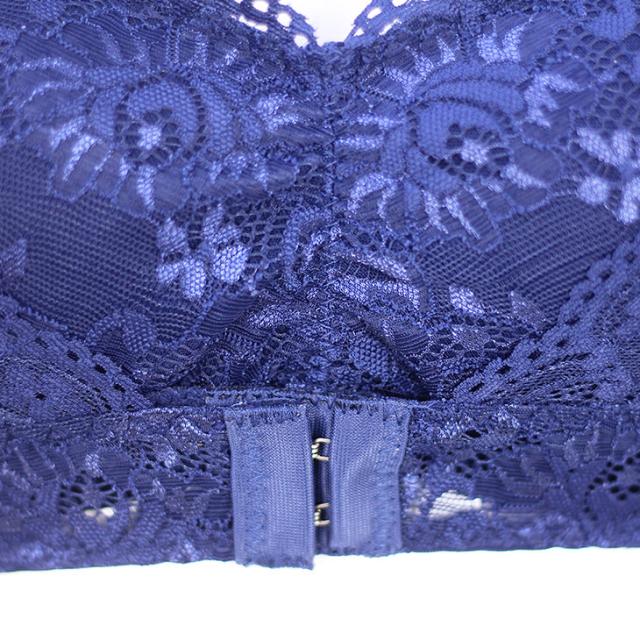 ノンワイヤーブラ 総レース ノンストレス 育乳 ナイトブラ フロントホック