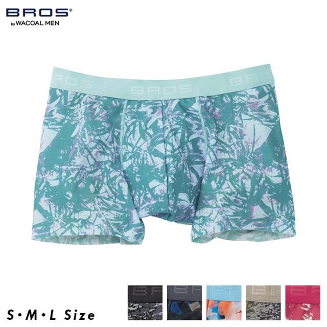 ワコール ブロス BROS メンズ 下着 男性用 前閉じ ボクサーパンツ GT3371 カモフラージュ柄 カモフラ柄 迷彩 レトロPOP フィットする 吸汗速乾