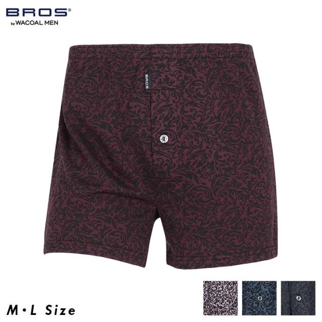  ワコール ブロス BROS メンズ 下着 男性向け メンズ トランクス 前開き GT7111 ML ストライプ ストレッチ素材 インナー パンツ