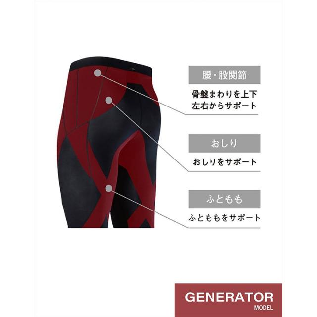 ワコール CWX CW-X スポーツタイツ 着圧 ハーフタイプ メンズ 男性向け ジェネレーターモデル 2.0 HZO695 下半身サポート