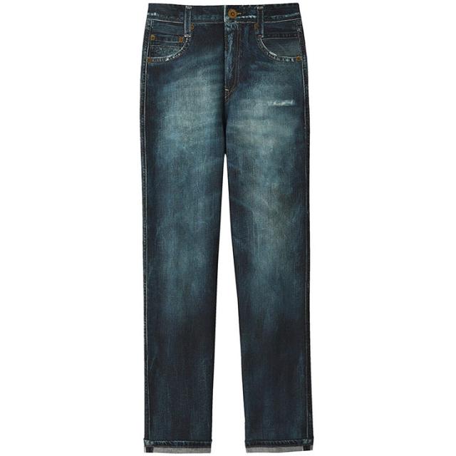 まるでデニム ワコール wacoal カルソン スタンダードシルエット 裏起毛 保温 アウター ボトムス パンツ ksn501 SMLサイズ