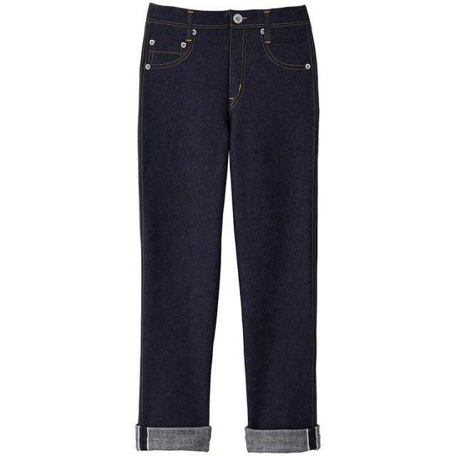 まるでデニム ワコール wacoal カルソン スタンダードシルエット 裏起毛 保温 アウター ボトムス パンツ ksn501 SMLサイズ