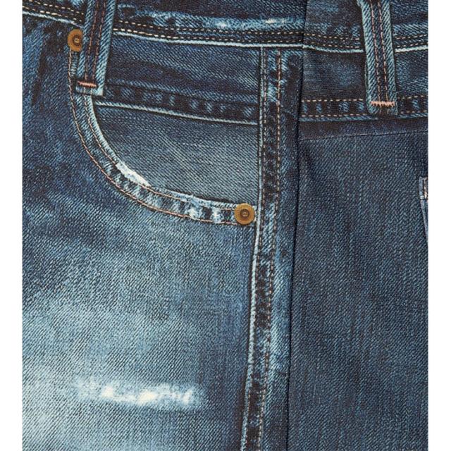 まるでデニム ワコール wacoal カルソン スタンダードシルエット 裏起毛 保温 アウター ボトムス パンツ ksn501 SMLサイズ