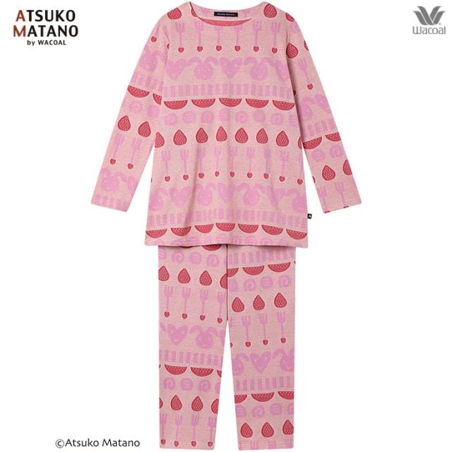 ワコール wacoal マタノアツコ ルームウェア hdx552 部屋着 パジャマ ナイトウェア パジャマ 長袖 春夏 コットン