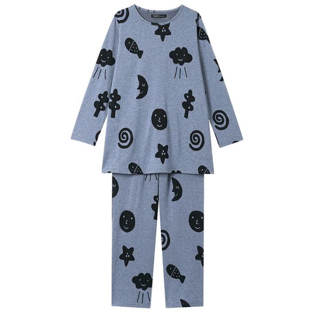 ワコール wacoal マタノアツコ ルームウェア hdx574 部屋着 パジャマ ナイトウェア パジャマ 長袖 秋冬 コットン