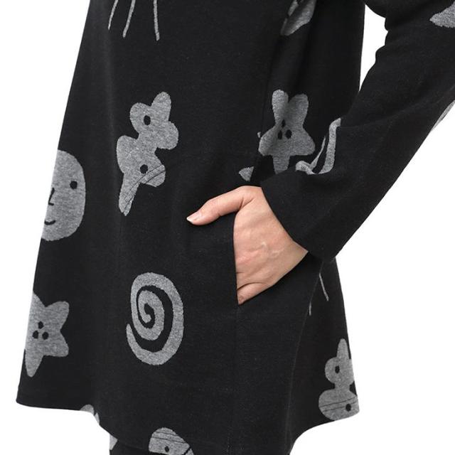 ワコール wacoal マタノアツコ ルームウェア hdx574 部屋着 パジャマ ナイトウェア パジャマ 長袖 秋冬 コットン