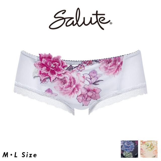 サルート Salute ワコール Wacoal ブラジャー ペアショーツ 21シリーズ ptj521 ボーイレングス ローライズ ヒップハング 花柄 フラワー ショーツ パンツ パンティ カラフル 下着 インナー ランジェリー セクシー ラグジュアリー