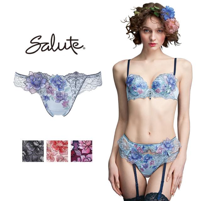 ワコール サルート Salute 23グループ 23G ptj423 ショーツ パンツ ソング タンガ Tバック Tback 花柄 フラワー柄 下着 インナー