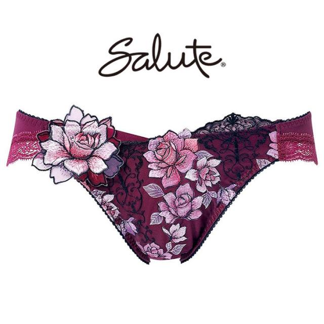 ワコール サルート Salute 23グループ  ショーツ パンツ スーパービキニ スタンダード 刺繍 セクシー ランジェリー 勝負下着 花柄 フラワー柄
