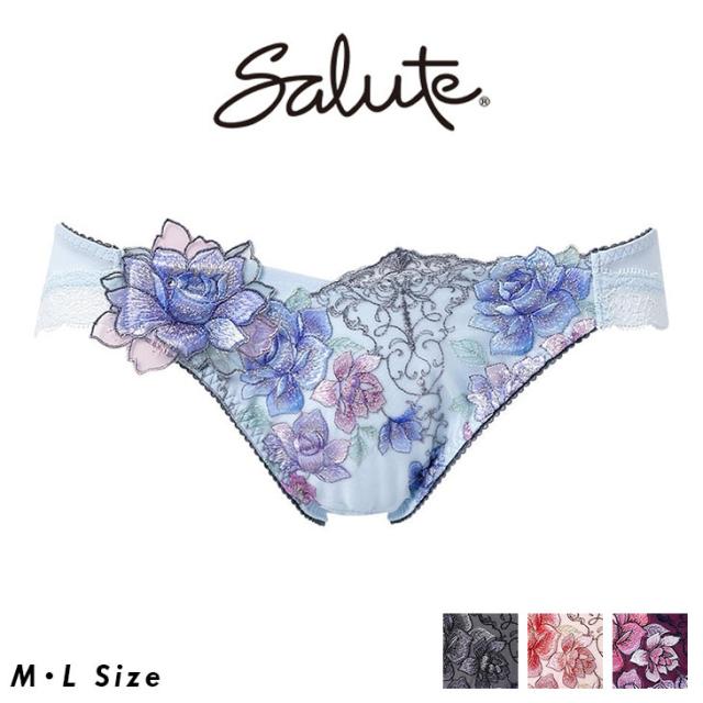 ワコール サルート Salute 23グループ  ショーツ パンツ スーパービキニ スタンダード 刺繍 セクシー ランジェリー 勝負下着 花柄 フラワー柄