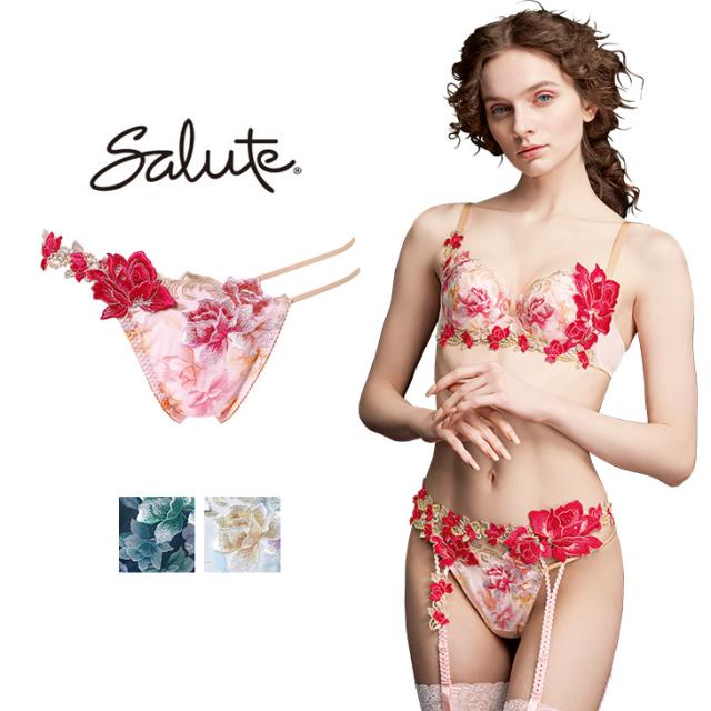 ワコール サルート Salute 26シリーズ PTJ426 ショーツ パンツ ソング タンガ Tバック Tback 花柄 フラワー柄 下着 インナー