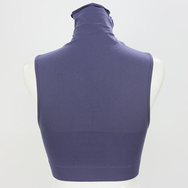 フラワーネック ノンワイヤー ブラジャー ワイヤレスブラ 無地 ネックカバー 日焼け防止 日焼け予防 日焼け止め 涼感 春夏 レディース メール便送料無料