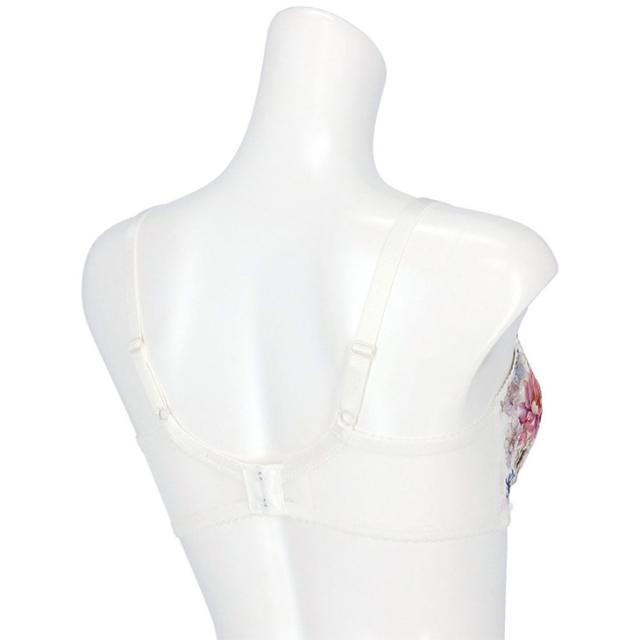 下着 インナー ブラジャー ブラ ワコール Wacoal 谷間 脇高タイプ デコルテ バストアップ バストメイク 谷間メイク リボンブラ 脇高タイプ 花柄 フラワー柄 刺繍 レース 着やせ bxb443 BCカップ ribbonbra