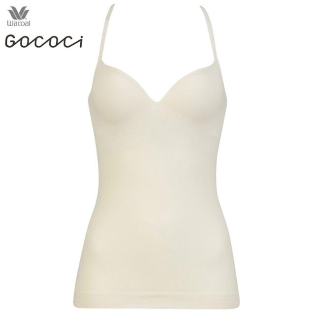 ワコール Wacoal GOCOCi ゴコチ ノンワイヤー ブラトップ リブ カップ付きインナー ブラキャミ ブラレット UGG122 MLサイズ