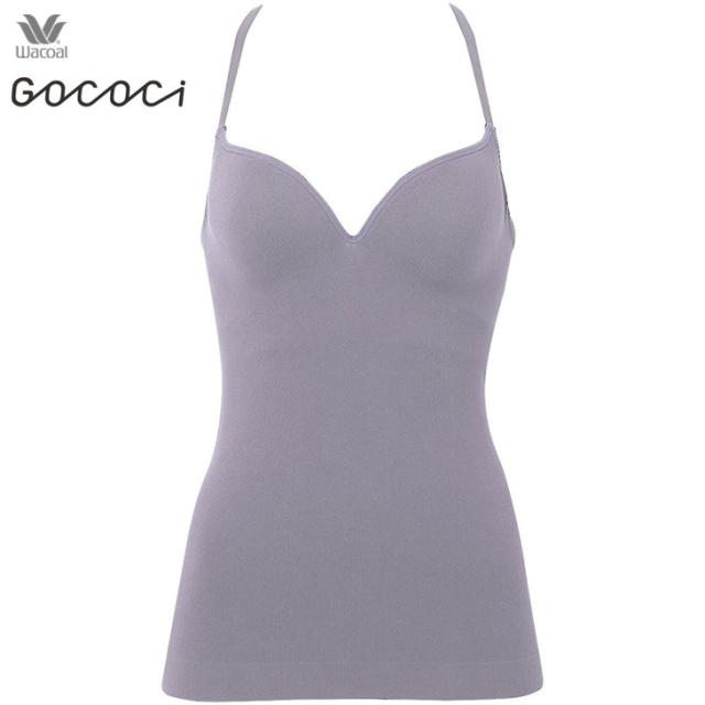 ワコール Wacoal GOCOCi ゴコチ ノンワイヤー ブラトップ リブ カップ付きインナー ブラキャミ ブラレット UGG122 MLサイズ