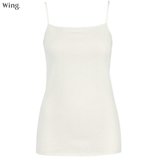 ワコール Wacoal Wing ウイング リブ キャミソール オーガニックコットン 綿の贅沢オーガニック ブラの凹凸が目立ちにくい 肌着 下着 EL1061