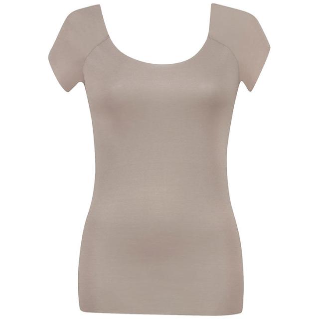 ワコール Wacoal Wing ウイング 綿の贅沢オーガニック フラットタイプ トップス（2分袖） ひびきにくく 薄くて軽い EL1248 吸汗速乾性 通気性 抗菌防臭性 フリーカッティング インナー 肌着