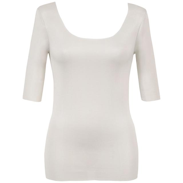 ワコール Wacoal Wing ウイング 綿の贅沢オーガニック フラットタイプ トップス（5分袖） ひびきにくく、薄くて軽い。 EL1548 吸汗速乾性 通気性 抗菌防臭性 フリーカッティング インナー 肌着