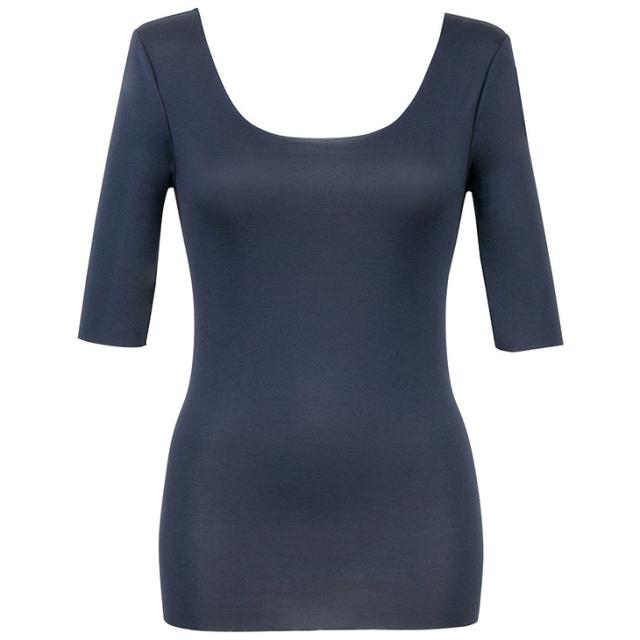 ワコール Wacoal Wing ウイング 綿の贅沢オーガニック フラットタイプ トップス（5分袖） ひびきにくく、薄くて軽い。 EL1548 吸汗速乾性 通気性 抗菌防臭性 フリーカッティング インナー 肌着