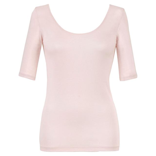 ワコール Wacoal Wing ウイング 綿の贅沢オーガニック フラットタイプ トップス(5分袖) さらっと、薄くて軽い。EL1556 吸汗速乾性 通気性 抗菌防臭性 インナー 肌着