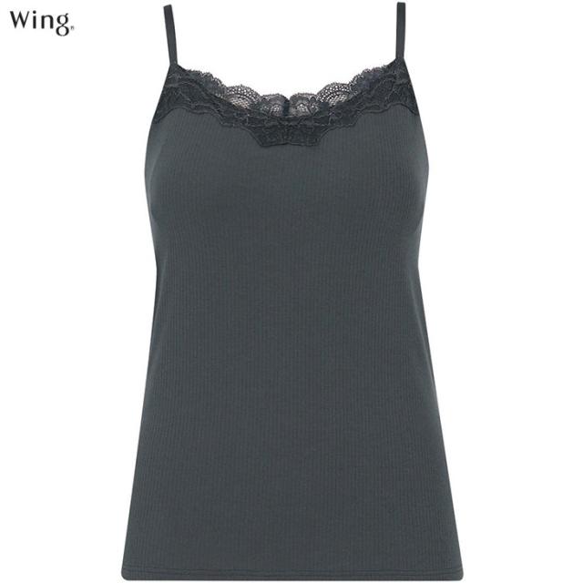  ワコール Wacoal Wing ウイング 綿混 リブ シンクロブラトップ カップ付きインナー et1083 ブラキャミ