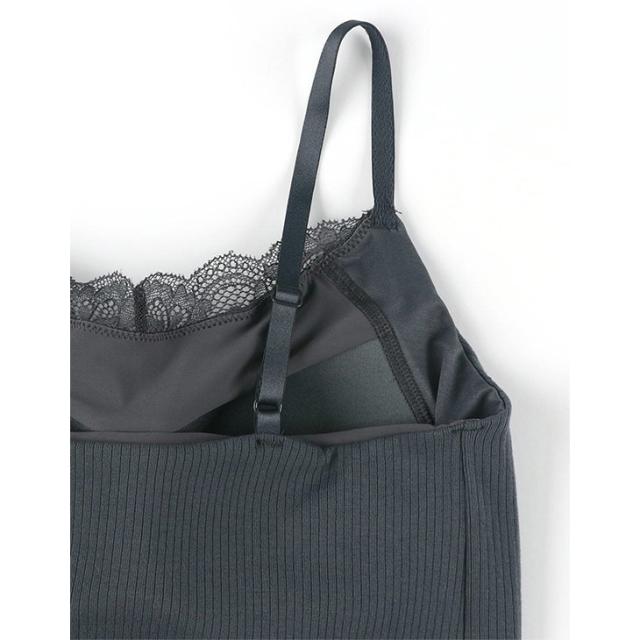  ワコール Wacoal Wing ウイング 綿混 リブ シンクロブラトップ カップ付きインナー et1083 ブラキャミ