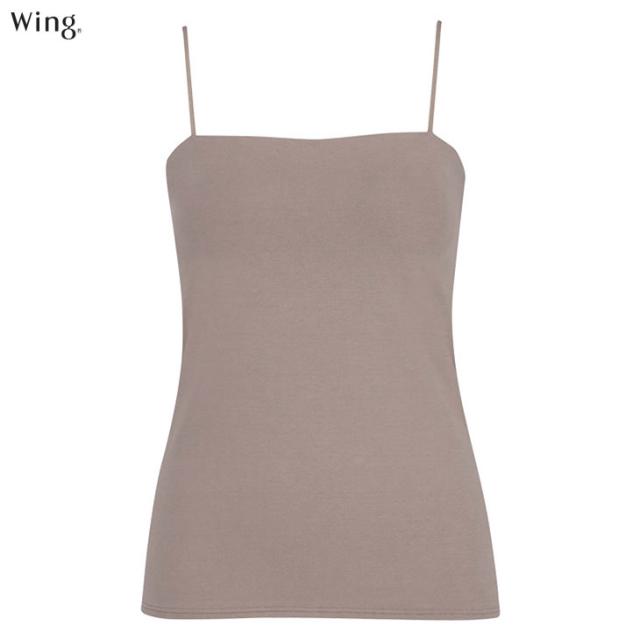  ワコール Wacoal Wing ウイング 綿混 リブ シンクロブラトップ カップ付きインナー et1093 ブラキャミ
