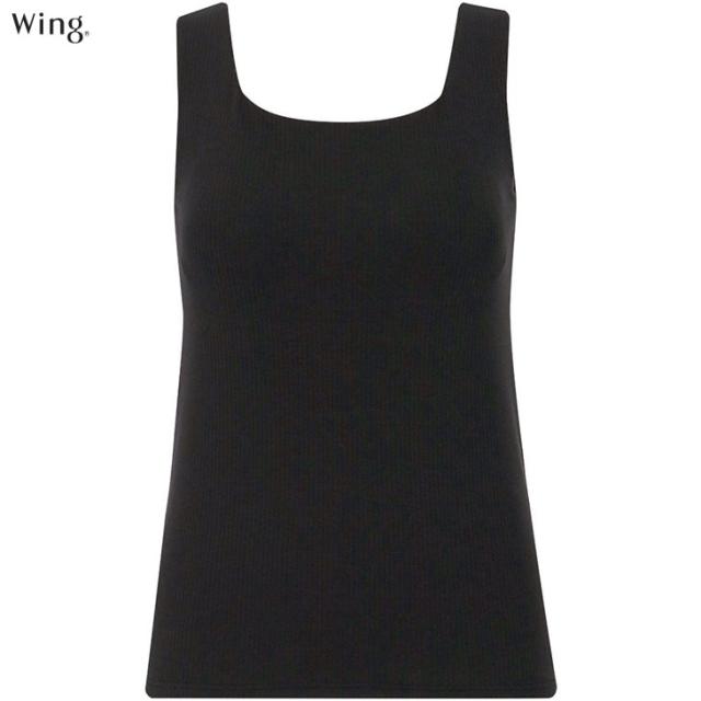 ワコール Wacoal Wing ウイング 綿混 リブ シンクロブラトップ カップ付きインナー et1173 ブラキャミ