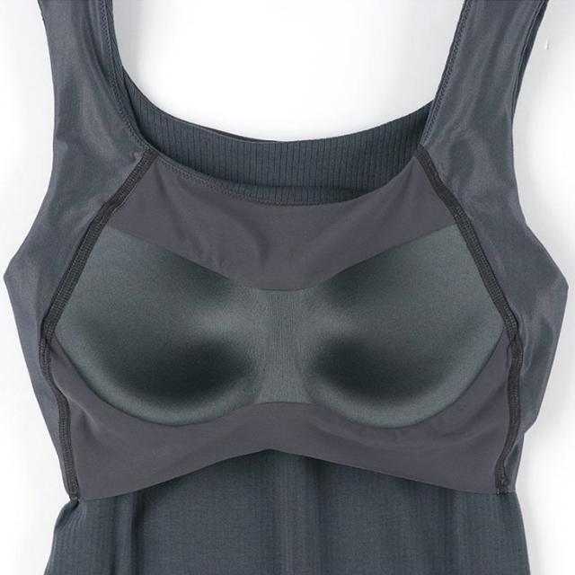 ワコール Wacoal Wing ウイング 綿混 リブ シンクロブラトップ カップ付きインナー et1173 ブラキャミ