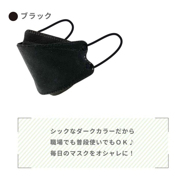 ファッションフィットマスク 5枚 ダークカラーセット DARK COLOR 高機能99%カット | 使い捨て 柳型 立体マスク 4層構造 飛沫 花粉 PM2.5 おしゃれ クール