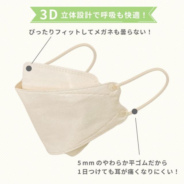 3D 立体マスク 20枚セット 選べる血色カラー