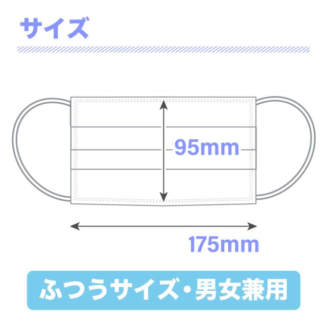 普通サイズ・男女兼用|マスクのサイズ