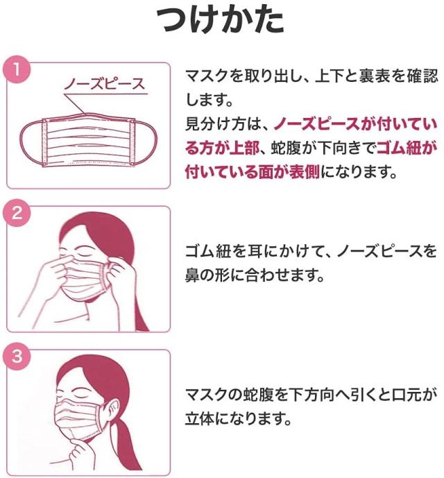 耳にやさしいサージカルマスク 小さめサイズ ホワイト 100枚入 99%カットフィルタ使用 | 長谷川綿行 耳が痛くない ウイルス 飛沫 女性 子供用 白 3層構造