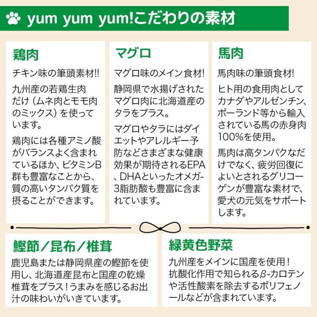 yumyumyum!のこだわり素材