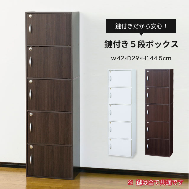 鍵付き 収納ボックス 棚 カラーボックス ロッカー 本棚 ラック
