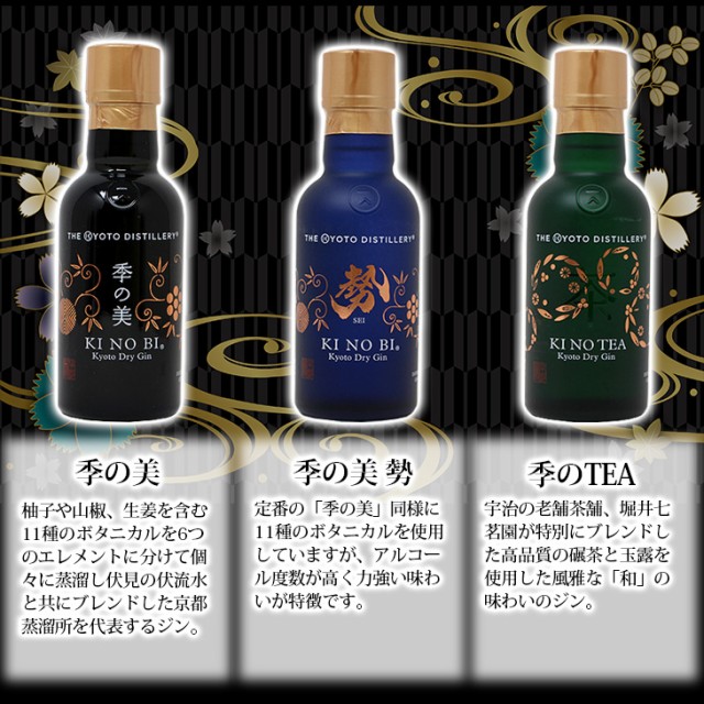 季の美　ジン　飲み比べ