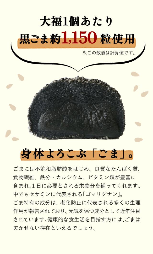 濃厚黒ごま大福