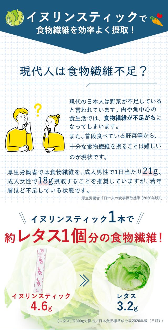 水溶性食物繊維 イヌリンスティック